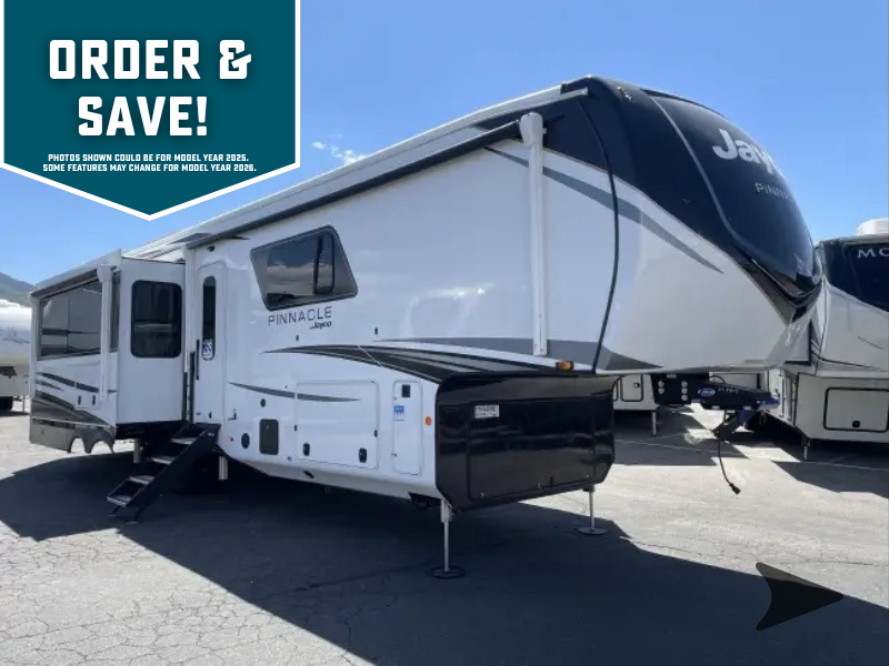 2026 Jayco Pinnacle — front three-quarter view