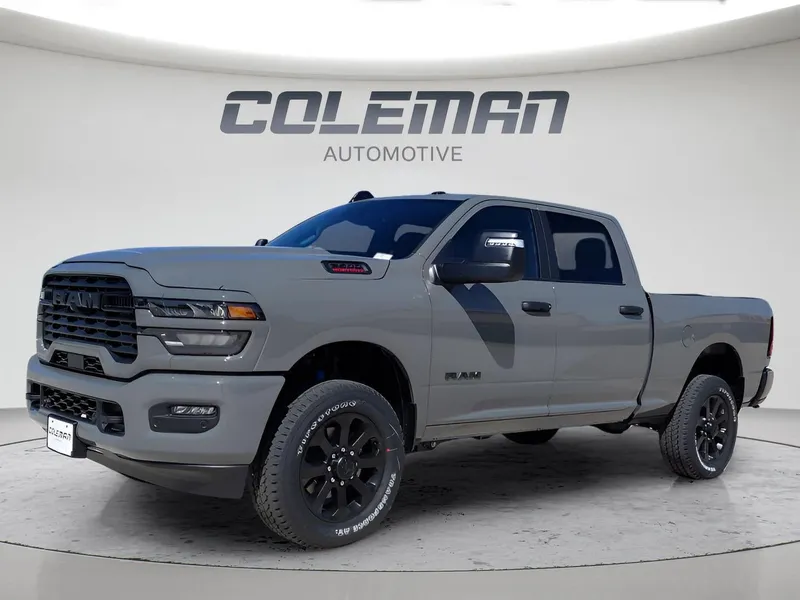 2026 RAM 2500 Big Horn in Ceramic Gray Clear-Coat Exterior Paint — front three-quarter view